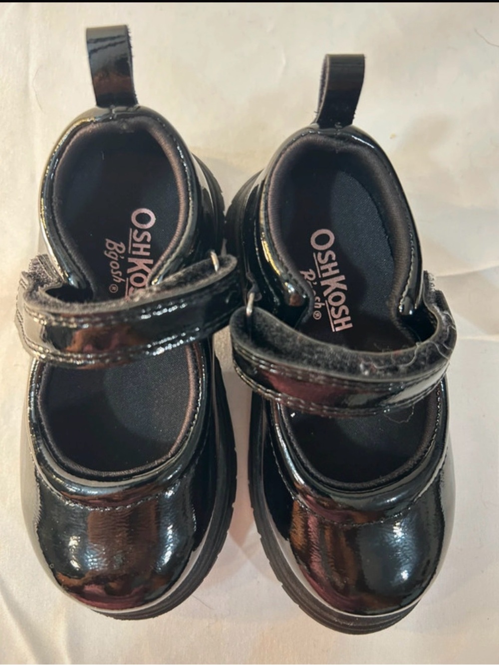 OshKosh B'gosh Little Girls Black Patent Mary Jane Shoes